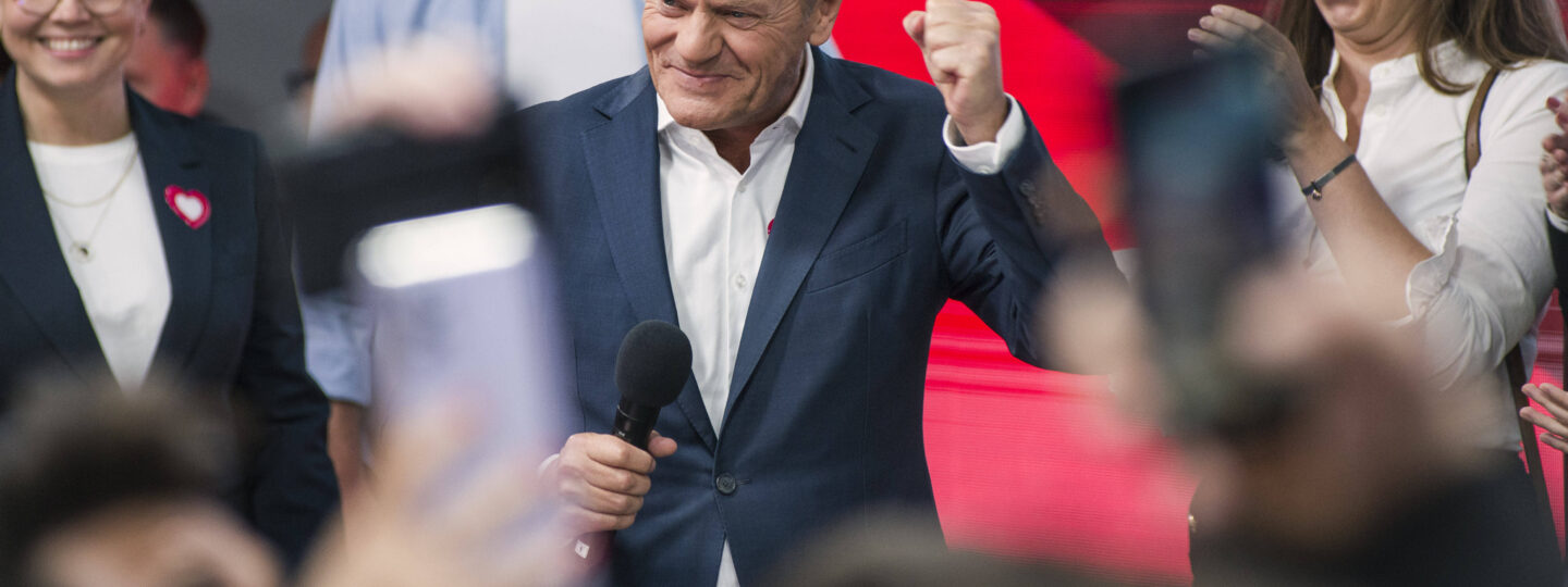 Civic Platform&rsquo;s parliamentary election night 2023 in Warsaw – 15 Oct 2023
