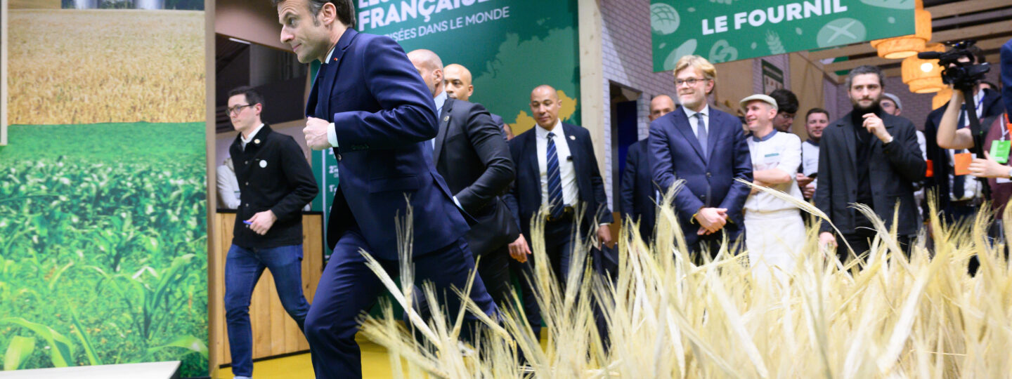 Paris: Macron visiting the 59th edition of the  Agriculture Fair Porte de Versailles