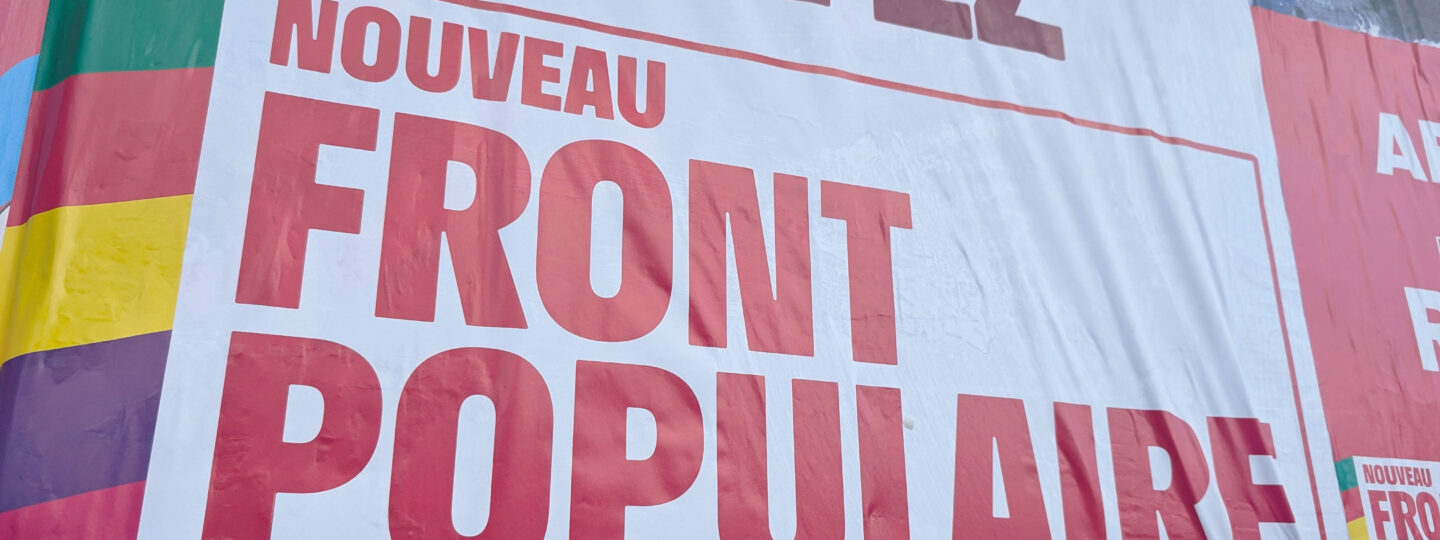 illustration affiche de Nouveau front populaire