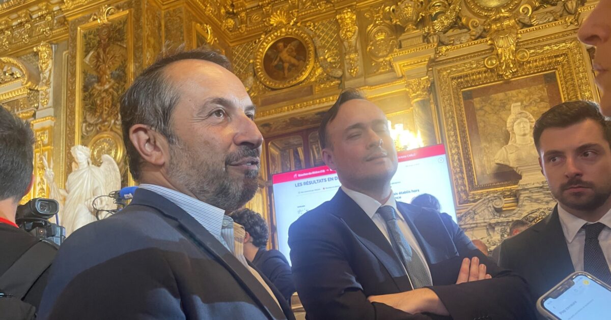 Sébastien Chenu (RN) lors de la soirée électorale des sénatoriales 2026, le 27 septembre 2026. © Public Sénat.