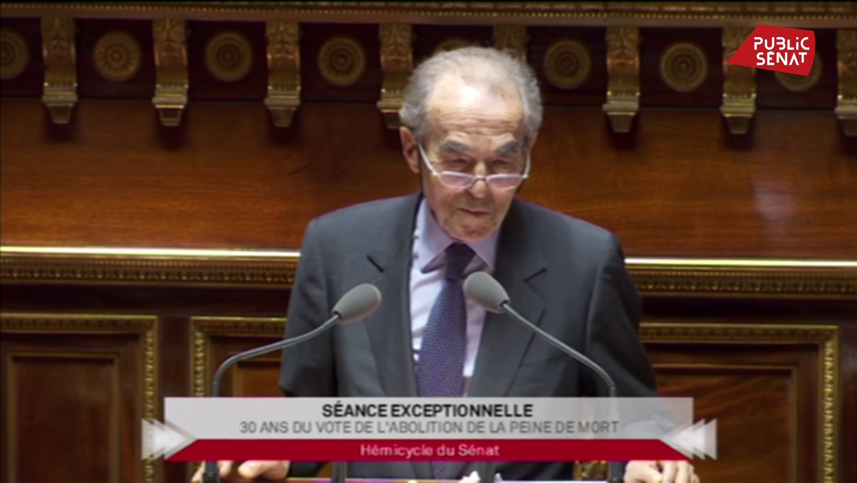 Robert Badinter Raconte Le Vote Du Senat Pour L Abolition De La Peine De Mort Public Senat
