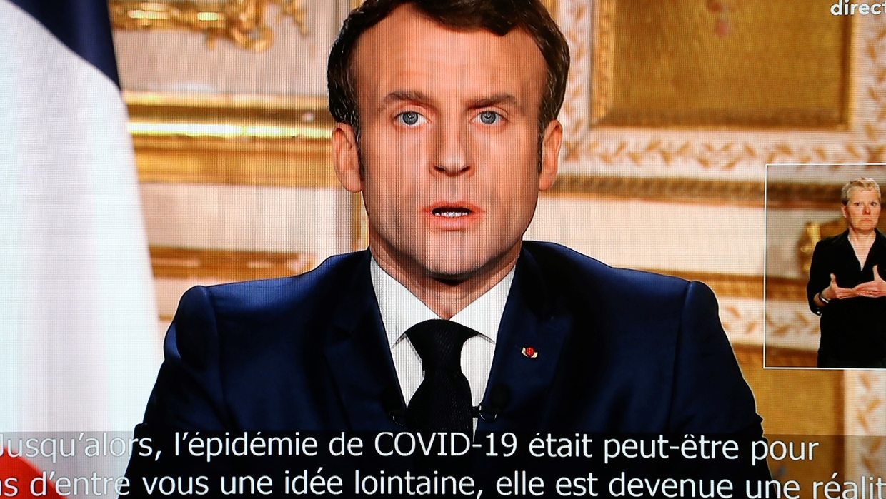 Coronavirus Nous Sommes En Guerre Declare Emmanuel Macron Public Senat