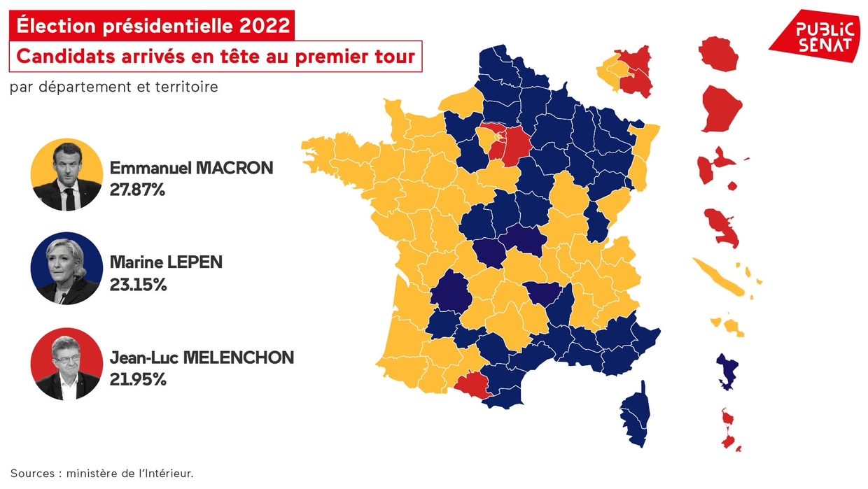 Géographie du vote une France éclatée en trois Public Senat