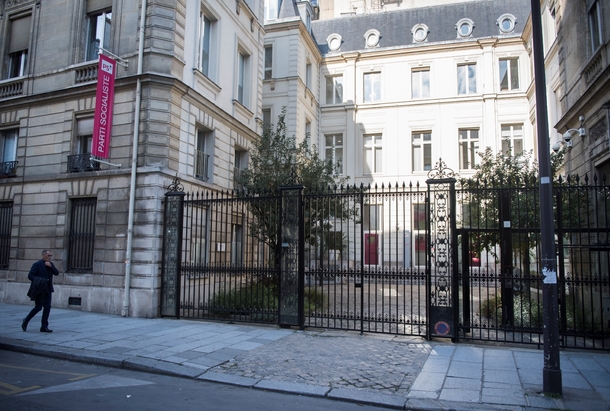 Le siège du parti socialiste, rue de Solférino à Paris, le 20 septembre 2017