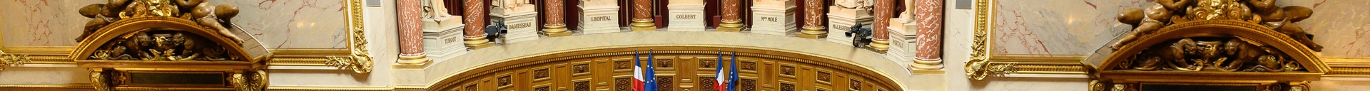 Paris: Castex delivers a speech on stage as part of the government declaration at the Senate