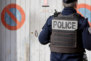 Marseille: Pictures illustration of the french national police