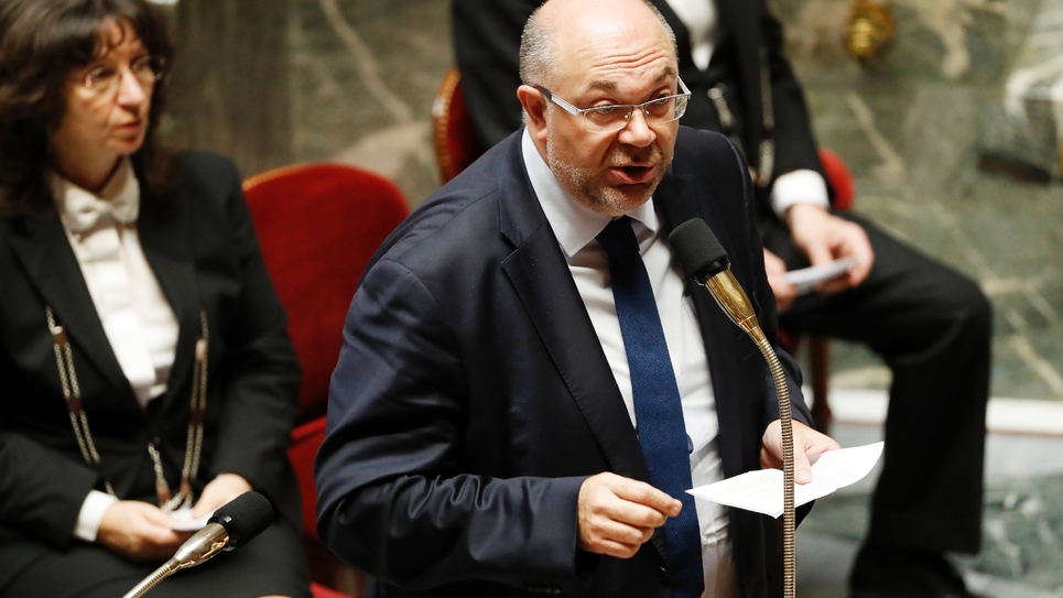 Le ministre de l'Agriculture Stéphane Travert, à l'Assemblée nationale le 17 octobre 2017