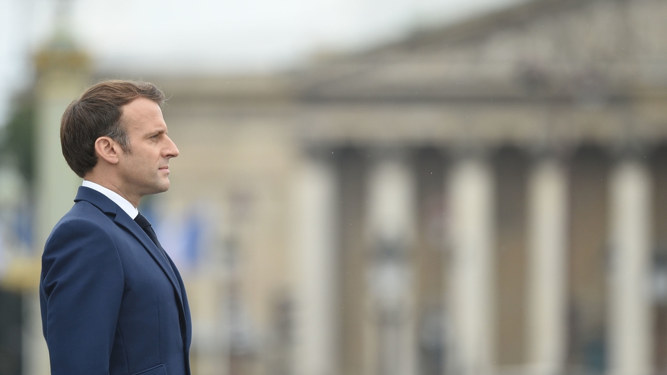 Bastille Day - President Macron Reviews Troops