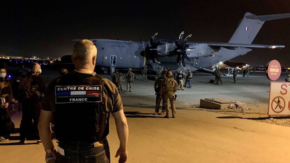 Evacuation flights from Kabul airport, Afghanistan - 15 Aug 2021