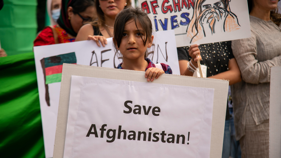 DC: Protest in Support of Afghan People in Lafayette Square