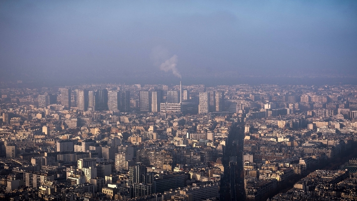 Episode de pollution à Paris, le 29 décembre 2016