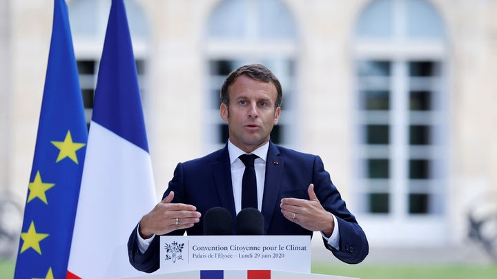 Emmanuel Macron s'adresse à la Convention citoyenne pour le climat, le 29 juin 2020