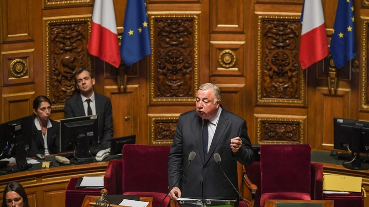 Le président du Sénat Gérard Larcher, le 2 octobre 2017 au Sénat à Paris