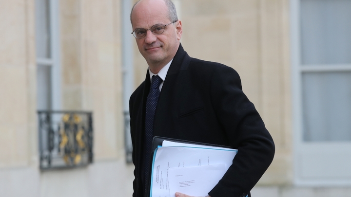 Jean-Michel Blanquer à l'Elysée le 15 janvier 2020
