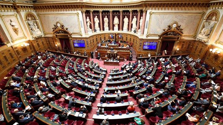 Jean Castex prononce sa déclaration de politique générale devant le Sénat, à Paris le 16 juillet 2020