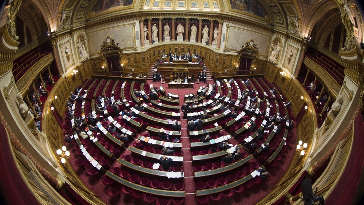Vue de l'hémicycle du Sénat