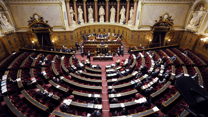 L'hémicycle du Sénat en janvier 2012