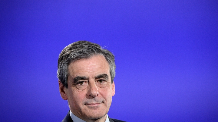 François Fillon, le candidat LR à l'élection présidentielle, à Strasbourg le 6 avril 2017