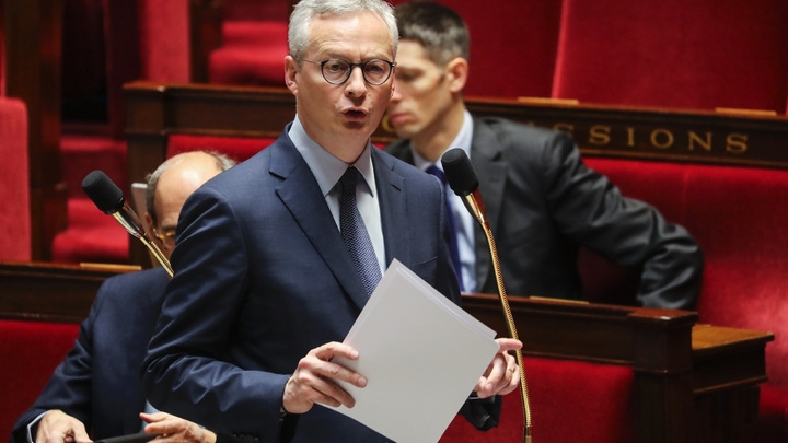 Le ministre de l'économie et des finances Bruno Le Maire s'addresse aux députés, à l'Assemblée nationale à Paris le 19 mars 2020 
