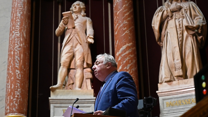 Le président du Sénat Gérard Larcher, le 26 novembre 2019 à Paris
