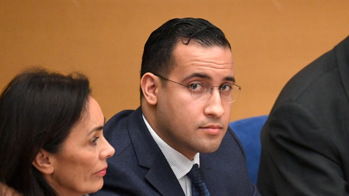 Alexandre Benalla avant son audition devant le Sénat, à Paris le 21 janvier 2019