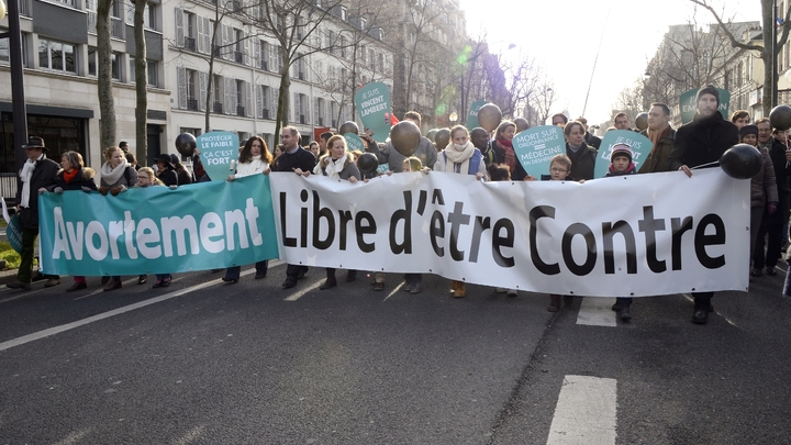 "Marche pour la vie", contre l'avortement, le 25 janvier 2015 à Paris