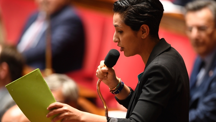 La députée Modem Sarah El Haïry à l'Assemblée nationale, le 16 mai 2018