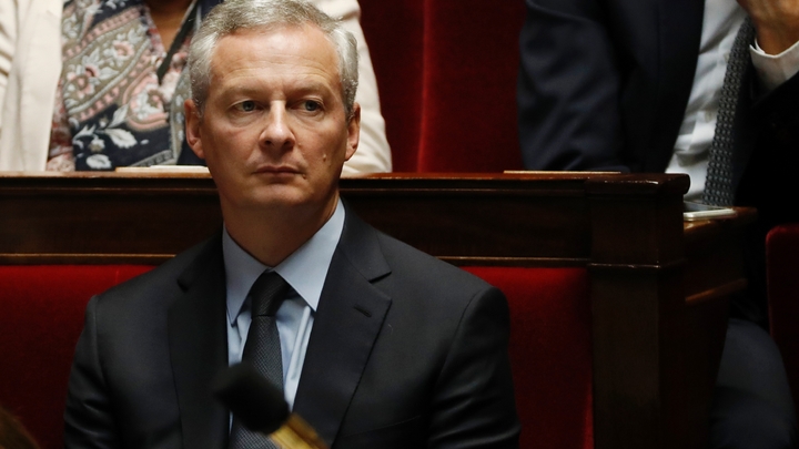 Le ministre de l'Economie Bruno Le Maire à l'Assemblée Nationale, le 17 octobre 2017 à Paris 
