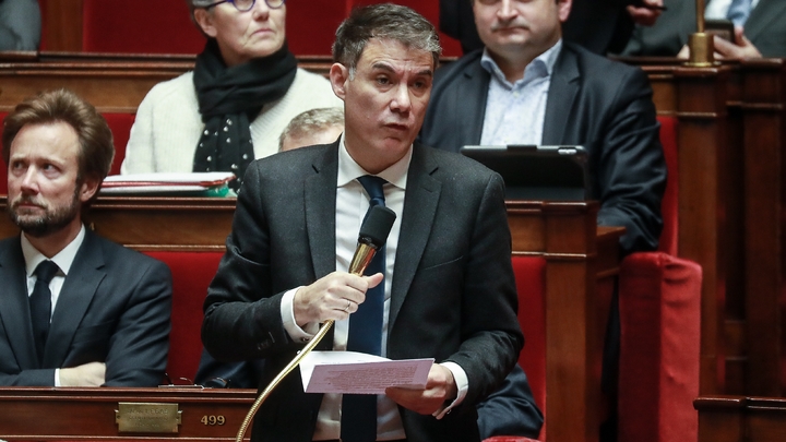 Olivier Faure à l'Assemblée nationale, le 25 février 2020