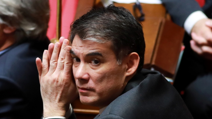 Le premier secrétaire du Parti socialiste Olivier Faure à l'Assemblée nationale, le 18 avril 2018