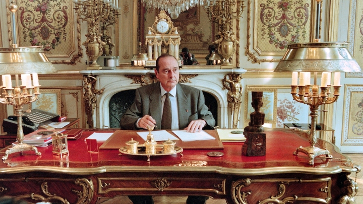 Jacques Chirac à l'Elysée en 1996