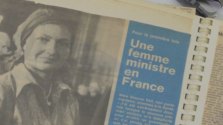 Simone Veil, nommée ministre de la santé en 1974