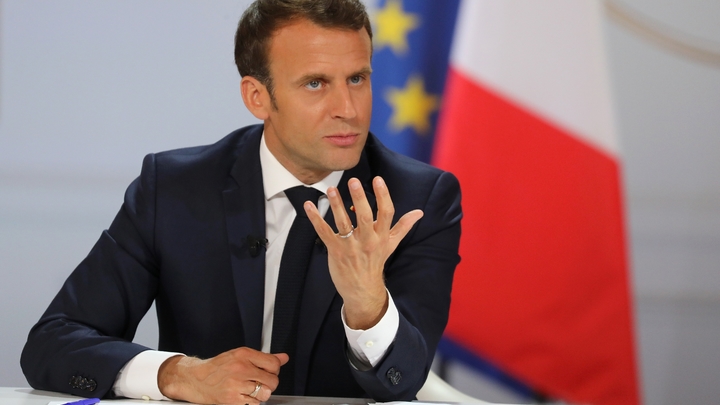 Le président Emmanuel Macron lors de sa conférence de presse à l'Elysée, le 25 avril 2019 à Paris