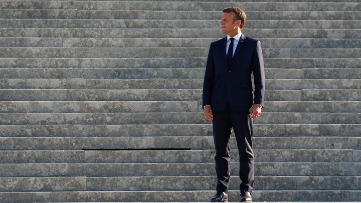 Le président Emmanuel Macron le 22 août 2019 à Chantilly
