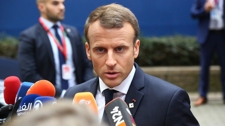 Emmanuel Macron à son arrivée à Bruxelles, le 19 octobre 2017