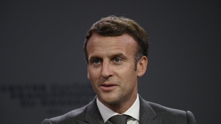 Kigali French President Emmanuel Macron during the inauguration of the 'Francophone cultural centre of Rwanda