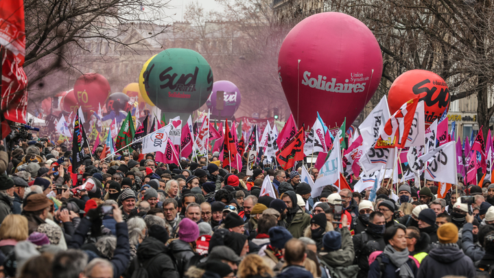 PARIS : Journee de mobilisation contre la reforme des retraites