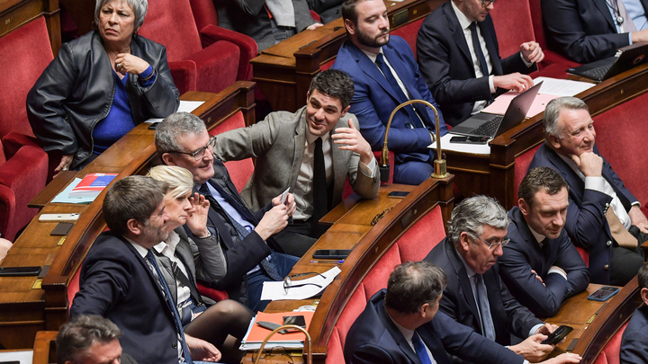 Paris: Deputes lors des questions au gouvernement Assemblee nationale Paris: Deputes lors des questions au gouvernement Assemblee nationale