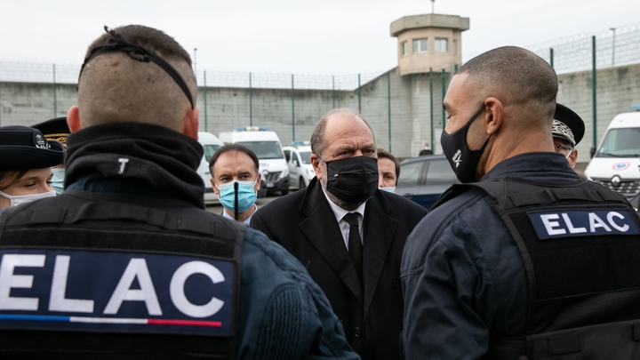 OSNY: Visite de Eric Dupond Moretti Ministre de la Justice a la maison d'arret du Val d'Oise