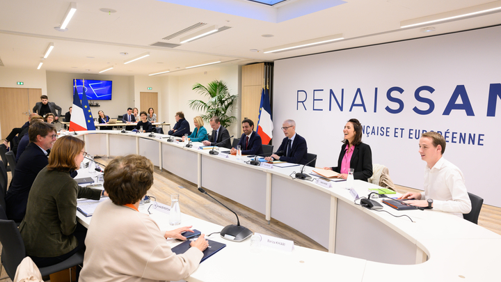 Paris: First executive committee meeting of the French political party Renaissance 