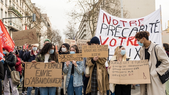 Interprofessional demonstration in Lyon