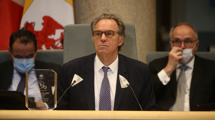 Renaud Muselier last Conseil Regional in Marseille