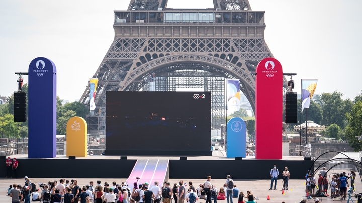 Paris : Inauguration de la Fan Zone pour les JO