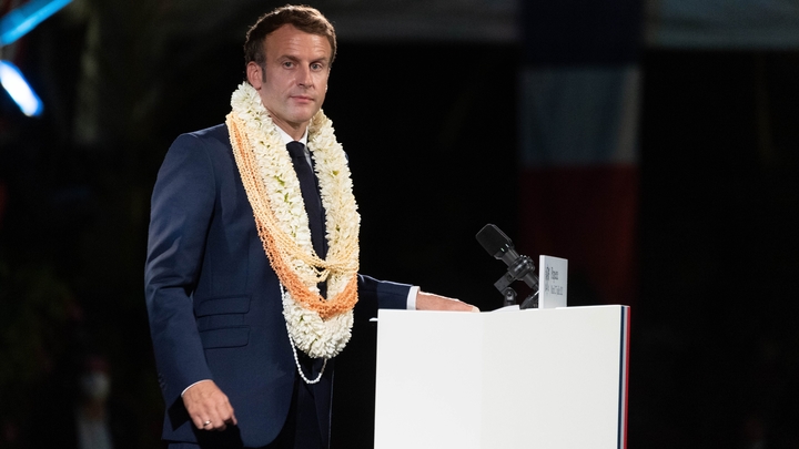 Papeete: Emmanuel Macron delivers a speech
