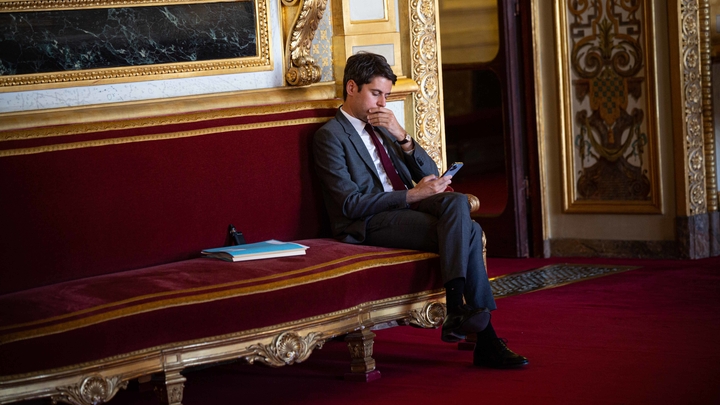 Gabriel Attal, ministre délégué chargé des Comptes publics, au Sénat Gabriel Attal, ministre délégué chargé des Comptes publics, au Sénat
