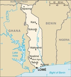 Carte Togo