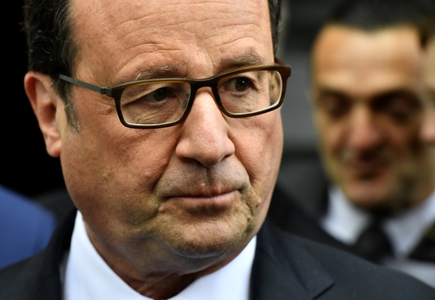 Le président sortant François Hollande, le 7 mai 2017 à Tulle 