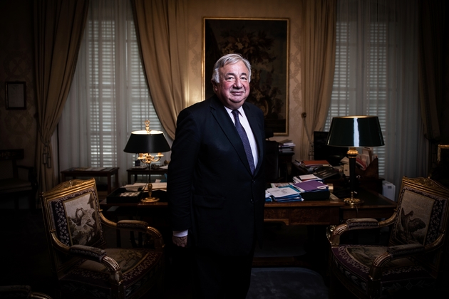 Le président du Sénat Gérard Larcher dans son bureau à Paris, le 24 juillet 2019