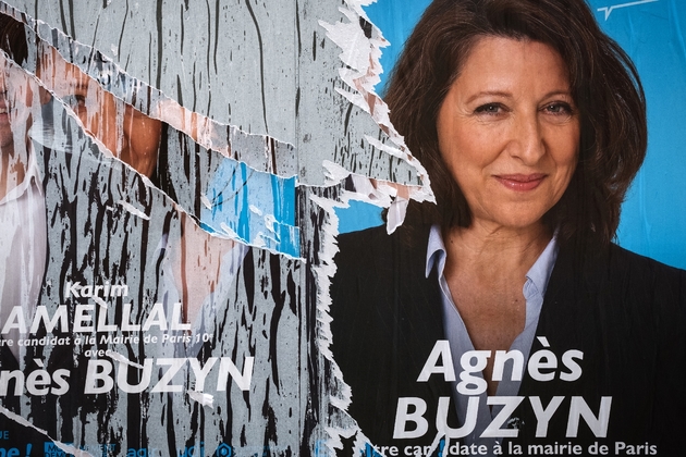 Affiche électorale d'Agnès Buzyn le 14 mars 2020 à Paris