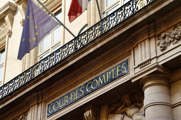 Entrée de la Cour des comptes à Paris, le 20 septembre 2016